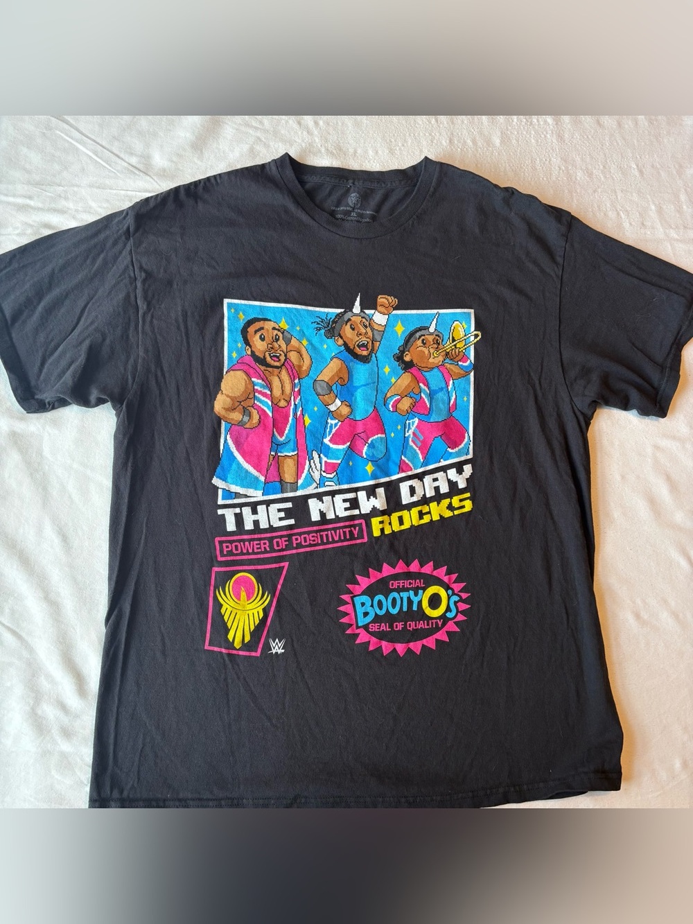 WWE The New Day 8-Bit Graphic Tee "Power of Positivity"